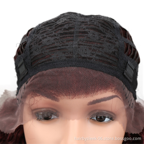 Rebecca Natural Black Wig Kinky Curly For Black Women Brazilian Remy Hair Bob Wigs Human Hair Lace Front wigs